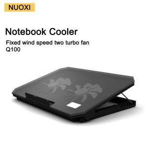 Pads Nuoxi Q10 Gaming ordinateur portable Côtre avec six ventilateurs Portable Notebook Refroidir Pad Stand compatible avec une tablette PC de 1018 pouces LA MacBook
