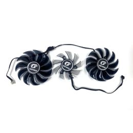 Pads Originales 3pcs 85 mm 75 mm 4pin PVA080E12R Igame RTX2080 2070 2060 1660 Ventilador de GPU avanzado para colorido RTX2080 TI 2070 TI 1660 Super