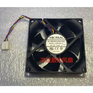 Pads Original nuevo ventilador de refrigerador de CPU para HKFAN AS8025V12 12V 0.50A 8025 80*80*25 mm 4 WIRE CHILING Ventil