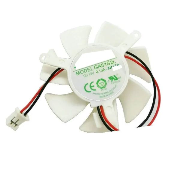 Pads Fan de enfriamiento de la tarjeta de gráficos Orignal Apistek GA51S2L GA51S2H NNTK 12V 0.13A 0.18A 2lines Hzdo