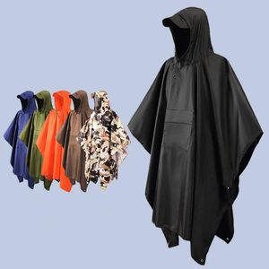 Almohadillas para exteriores, mochila impermeable multifunción, montañismo, camuflaje, poncho para senderismo, alfombrilla a prueba de humedad, poncho para montar