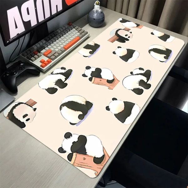 Almohadillas Panda Alfombrilla De Escritorio Alfombra De Ratón Accesorios para Juegos Gabinete De Pc Juegos Teclado De Jugador Escritorios De Computadora Alfombrilla De Ratón Alfombrilla De Anime Alfombrillas De Oficina Xxl