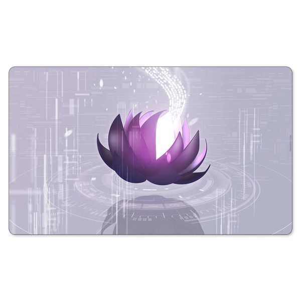 Pads Purple Lotus Game Mat Compatible para MTG Game Stadium Playmat Tarjeta de intercambio Mat de juego Mangas gratis