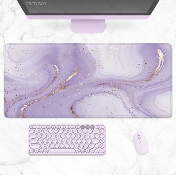 Tapis de souris en marbre violet Gaming XL grand ordinateur maison tapis de souris personnalisé XXL tapis de jeu tapis de souris tapis de bureau tapis de souris d'ordinateur doux