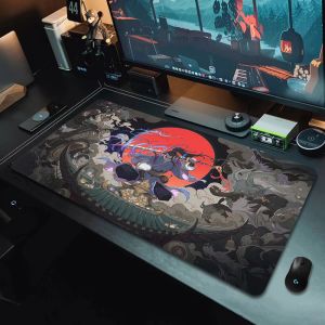 PADS SAMURAI ART Japonais Grand Taille PAD PAUX NATUREL PC PC GAMER ORDERNAGE MOUSEPAD BURAT MATE DE VERROGIE