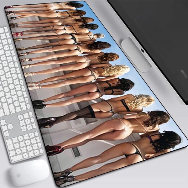 Pads Sexy Girl Ass Bikini Grand tapis de souris de jeu pour ordinateur portable, clavier, tapis de bureau, tapis de souris XXL pour bureau