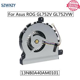 Pads SZWxzy Nieuw origineel voor ASUS ROG GL752V GL752VW Laptop Koelventilator 13NB0A40AM0101 / 13N0S6A0D02 NS85B0415F16 CPU Cooler Fan