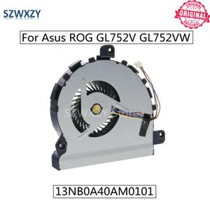 PADS SZWXZY NOUVEAU ORIGINAL ASUS ROG GL752V GL752VW Ventilateur de refroidissement d'ordinateur portable 13NB0A40AM0101 / 13N0S6A0D02 NS85B0415F16 CPU CHELER FAN