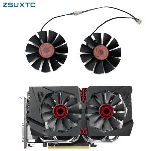 PADS T128010SH 75mm DC 12V 0.25A Koeler Fan voor ASUS STRIX GTX1060 GTX960 GTX950 FAN GTX 950 950 960 1060 Grafische kaart met gratis verzending