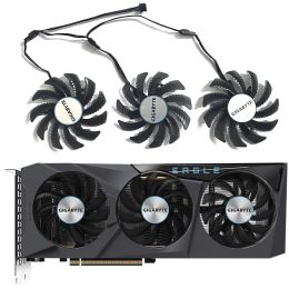 PADS T128010SU PLD08010S12HH 78MM RX6600 GPU FAN VOOR GIGABYTE RADEON RX 6600 6700 XT GEFORCE RTX 3070 TI EAGLE COOLED GRAFISCHE FAN