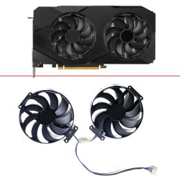 Almohadillas T129215SU 90 mm 6pin RTX2070 2060 Super GTX 1660 TI Ventilador GPU para ASUS GTX 1650 1660TI Dual EVO RTX2060 Ventiladores gráficos más frescos