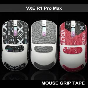 Tampons TBTL Mouse Grip Tape pour VXE R1/Pro Max autocollant peau de lézard sucer la sueur antidérapant pré-découpé facile installer poignées Skate pas de souris