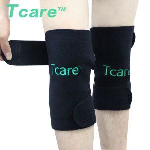 Pads tcare 1pair toermaline zelfverwarming knie leggings brace ondersteunen magnetische therapie knie pads verstelbare knie massager gezondheidszorg