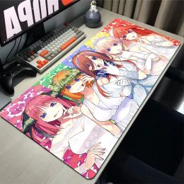 Tapis de souris de jeu The Quintessential Quintuplets, tapis de table de Gamer, tapis de bureau, tapis de jeu Xxl, tapis de souris Anime pour ordinateur et bureau