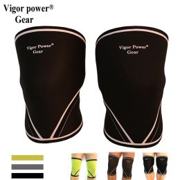 PADS VIGOR POWER GEAR 7 mm Néoprène Power levage des manches du genou Loudre des genoux SBR SBR