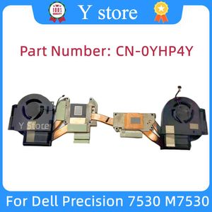 PADS Y Store Original pour Dell Précision 7530 M7530 OPLIQUE DE REFORMINATION DU CHEFFIRAGE CHEAUX RADIATEUR RADIATEUR NV128 CN0YHP4Y 0YHP4Y