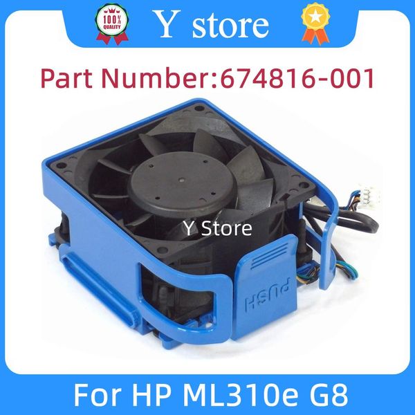 Pads Y Store Original pour HP ML310E G8 Gen8 V2 Assemblage du ventilateur de refroidissement avant 674816001 686749001 686748001 674815001 Navire rapide