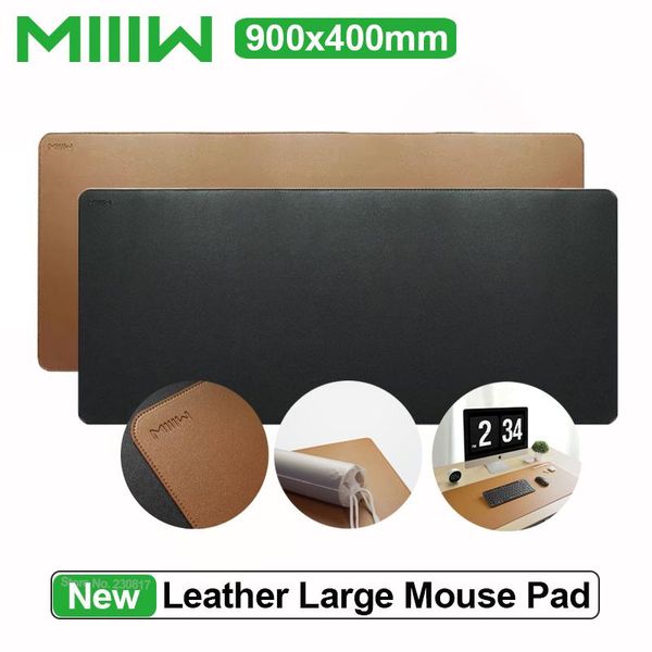 Pads Youpin MIIIW Alfombrilla de ratón de corcho de cuero de gran tamaño Doble cara Impermeable Suave Durable 900 * 400 mm Estera de escritorio