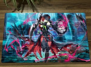 Tapis YuGiOh Diabellestarr la sorcière noire TCG CCG tapis de jeu de cartes à collectionner tapis de jeu Table bureau tapis de jeu tapis de souris sac de tapis de souris