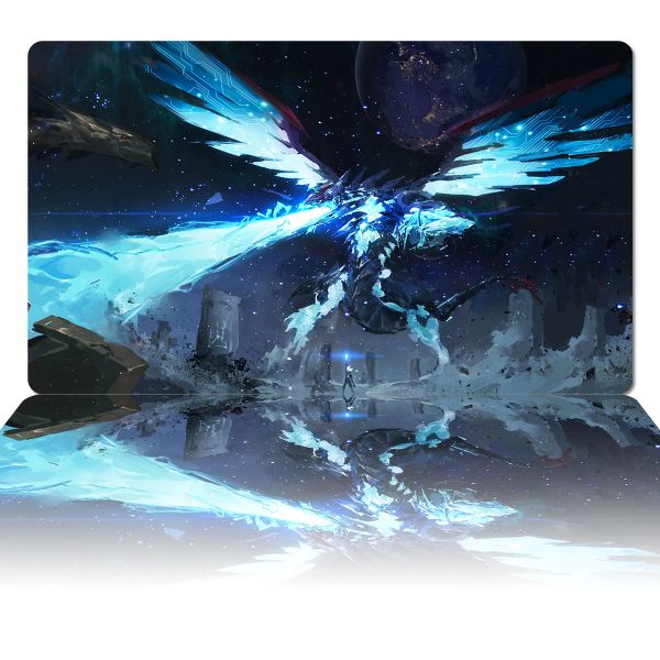 YuGiOh Galaxy Eyes Photon Dragon Tapis de jeu TCG CCG Jeu de société Tapis de jeu de cartes à collectionner Tapis de souris personnalisé Tapis de bureau en caoutchouc Zone Bag