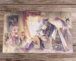 Pads YuGiOh Speelmat Dragonmaid Deck TCG CCG Mat Trading Card Game Mat Bordspel Speelmat Anime Bureau Pad Gratis Tas Muismat 60x35cm