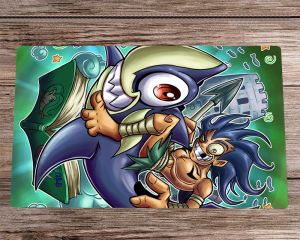 Pads YuGiOh Speelmat Toon Legendarische Visser CCG TCG Speelmat Trading Card Game Mat Gratis Tas Bureaumat Bureaumat Muismat 60x35cm