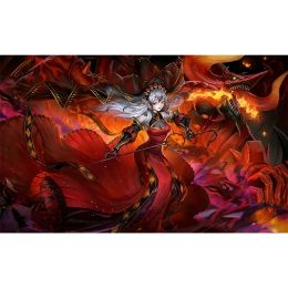 Pads yugioh rode cartesia De deugdzame gamekaartje pad bord game playmat ygo protector mat mtg kmc tcg ogc ccg yugioh mat 60x35cm