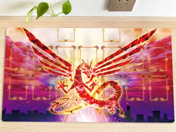 Tapis YuGiOh tapis de jeu de Table Dragon cramoisi TCG CCG tapis de jeu de cartes à collectionner tapis de souris tapis de jeu de jeu 60x35 cm sac gratuit