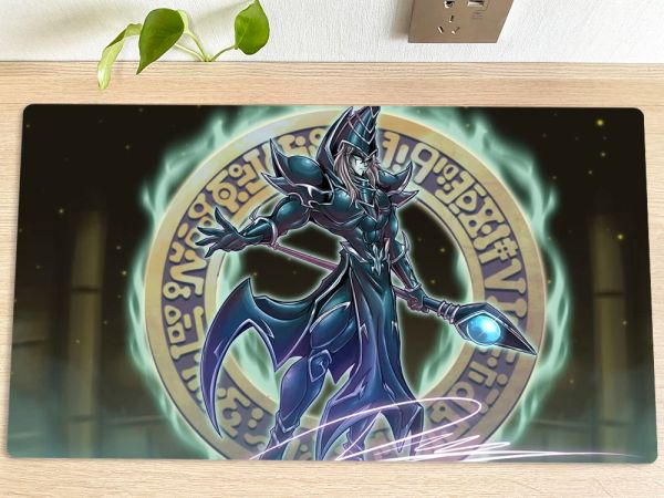 Pads Yugioh Table Playmat Magician Dark TCG CCG Mat Card de intercambio Mat Mat Ratón Pading Gaming Play Mat Mousepad 60x35cm Bolsa gratis