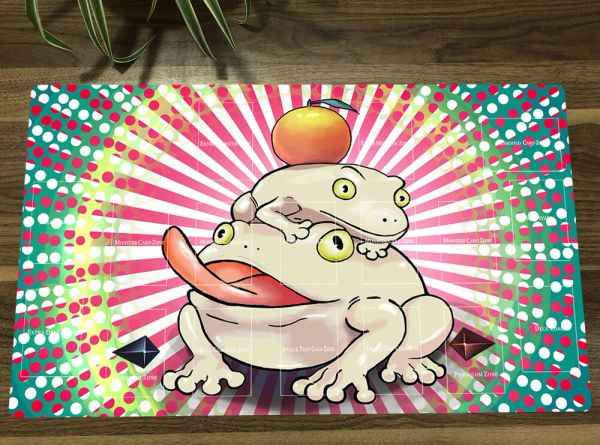 Tapis YuGiOh Toadally Awesome Frog TCG CCG Tapis de jeu de cartes à collectionner Tapis de jeu de table Tapis de souris Tapis de jeu de bureau Tapis de souris Sac gratuit