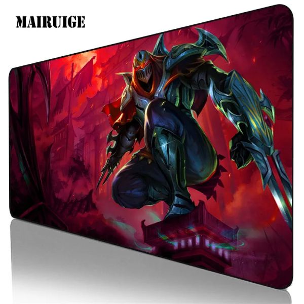 Pads ZED League of Legends grand tapis de souris accessoires de jeu tapis de souris Anime Gamer clavier tapis de bureau tapis de Table d'ordinateur pour Lol/csgo