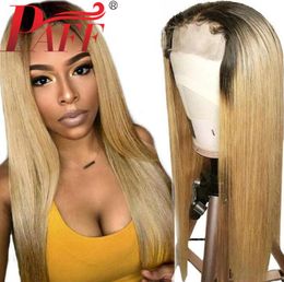 Paff ombre Lace Lace Front Human Hair Wig Hair