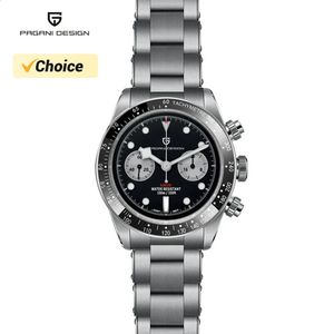Pagani Design 2023 Mens montres Panda Quartz Watch For Men Top Brand Luxury Watch Men Sport Chronograph Sapphire Afficulture 240419
