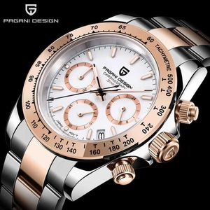 PAGANI DESIGN montres pour hommes de luxe s Quartz poignet en acier inoxydable chronographe Relogio Masculino 210728274Y