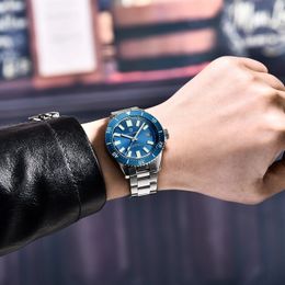 PAGANI DESIGN Mannen Horloge 42mm Top Merk Roestvrij Staal Automatische Mechanische Horloge Saffierglas Horloge Reloj Hombre