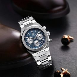 PAGANI DESIGN PD1707 montres à quartz pour hommes 40MM en acier inoxydable verre saphir montre de marque supérieure cadeau pour hommes Reloj Hombre 2024 240315