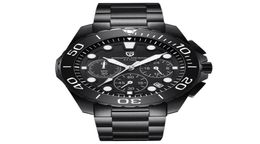 Pagani Design Watch Men Top Chronograph Chronograph en acier inoxydable Quartz montre 30m Horloge masculine résistant à l'eau 6142947