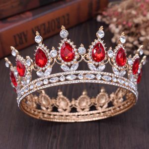 Hoofddeksels Pageant Full Circle Tiara Heldere Steentjes Koning / Koningin Bruiloft Bruidskroonkostuum Feestcadeau