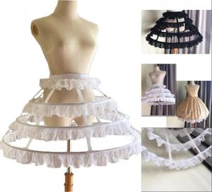 Pageant Women039s Petticoat Crinoline Birdcage Cosplay Onderrok Zoete Tutu 3 Hoop Rok Voor Bruiloft Verstelbaar Voor Girl7382167