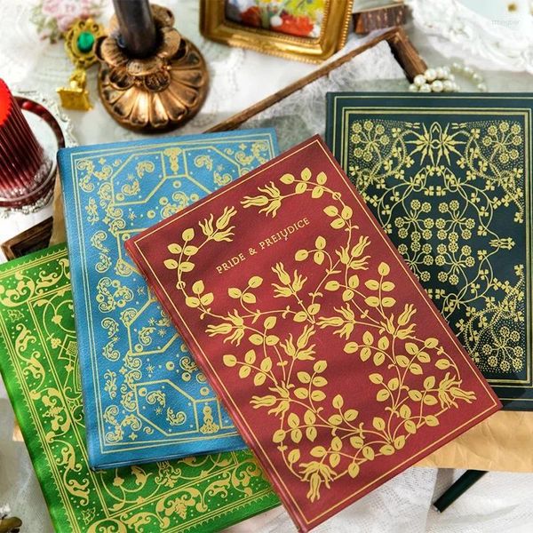 Pages/livre de la série de librairie Antique, carnet à couverture rigide Vintage à fleurs, décor créatif de Journal à faire soi-même, fournitures de papeterie pour étudiants