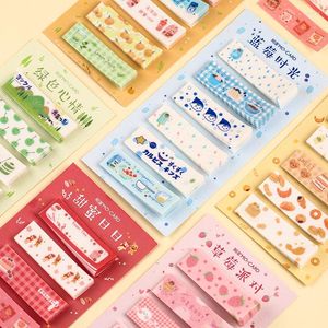 Pagina's kawaii splicing snack -serie memo paddiary planner diy message sticky notes paper bookmark school stationery escolar