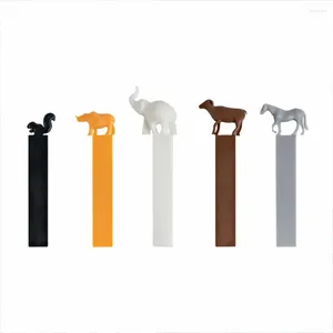 Marque de Pagination 3D signets animaux éléphant cheval chien en forme de coin Page marqueur livre paginateur fournitures de bureau scolaire