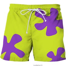 Pai Da Xing's Same Beach 3d Digital Printing Capris Short Homme Vert Adulte