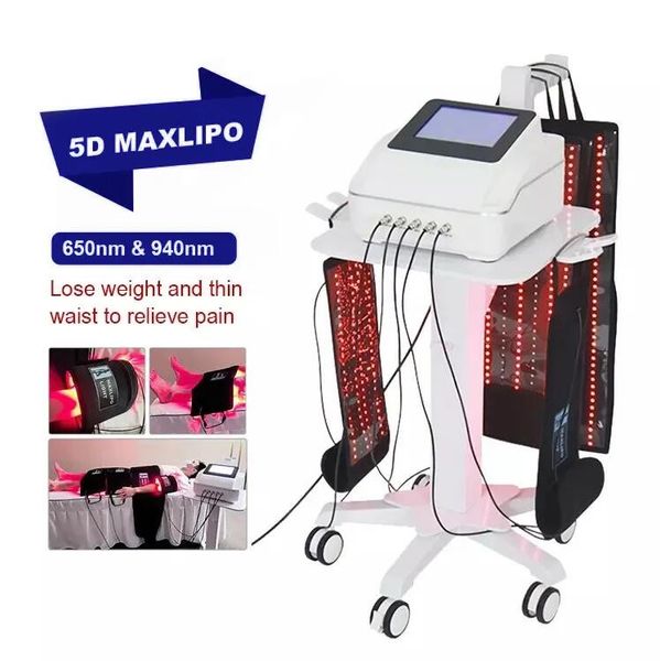 Traitement anti-douleur, grande ceinture amincissante au Laser LED, perte de poids, élimination des graisses, thérapie à lumière rouge infrarouge 660nm 940nm pour hommes et femmes