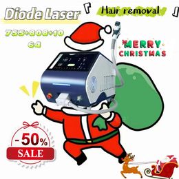 Máquina de depilación láser de diodo 808 indolora, equipo antipelos, rejuvenecimiento de la piel, dispositivo 808 755 1064nm