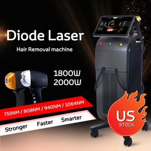 Machine d'épilation professionnelle indolore au Laser à Diode 808nm, 4 vagues pour tous les types de peau, équipement de beauté