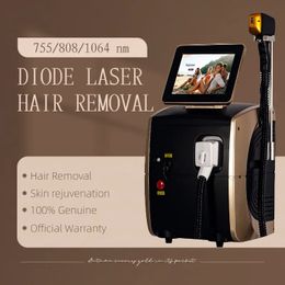 Pijnloos vriespunt 3-golf IPL 808nm diode ijs titanium body vrouwelijk halfgeleider laser ontharing machine voor thuisgebruik