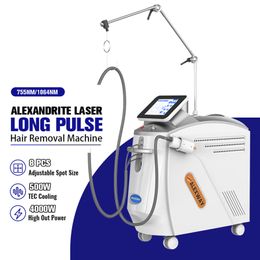 Pijnloze Nd Yag Laser Haarvermindering Apparatuur Alexandrite Laser 755nm 1064nm Haarverwijdering Machine