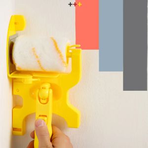 Verfroller Proffesional Clean Cut Faint Edger met 2-stc vervangende rollen Borstel Wall Painting Tools voor kamerwandplafonds