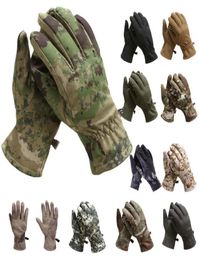 Paintball Airsoft Tiro Caza Camuflaje táctico Guantes Softshell Camo Deportes al aire libre Motocycle Ciclismo Guantes Dedo completo N2057946